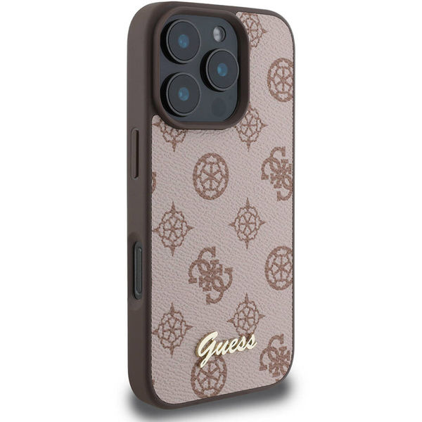 Guess - Peony Script MagSafe (GUHMP16XPGPYSW) - iPhone 16 Pro Max - Brown
