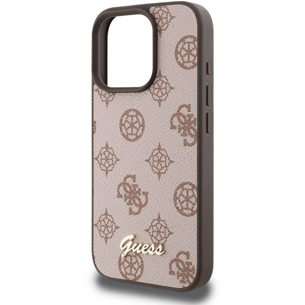 Guess - Peony Script MagSafe (GUHMP16XPGPYSW) - iPhone 16 Pro Max - Brown