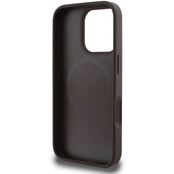 Guess - Peony Script MagSafe (GUHMP16XPGPYSW) - iPhone 16 Pro Max - Brown