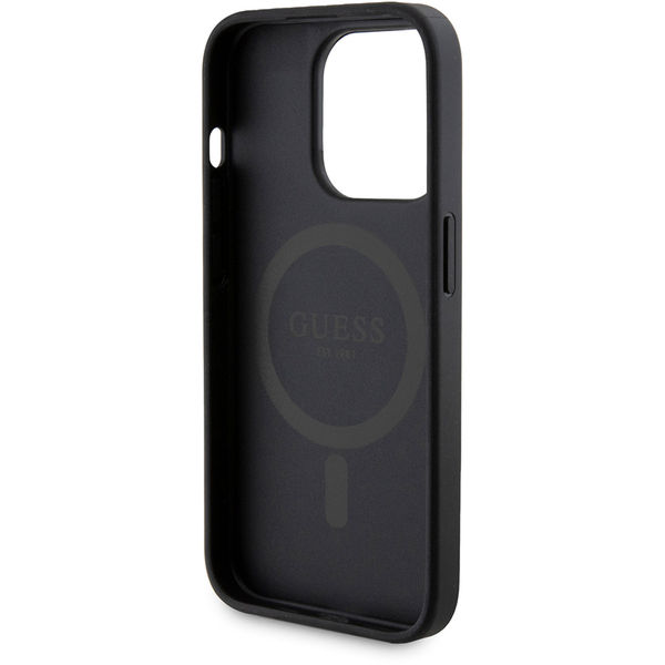 Guess - Hardcase Powerbank MagSafe (GUBPM5P15L4GEMGK) - iPhone 15 Pro - Black