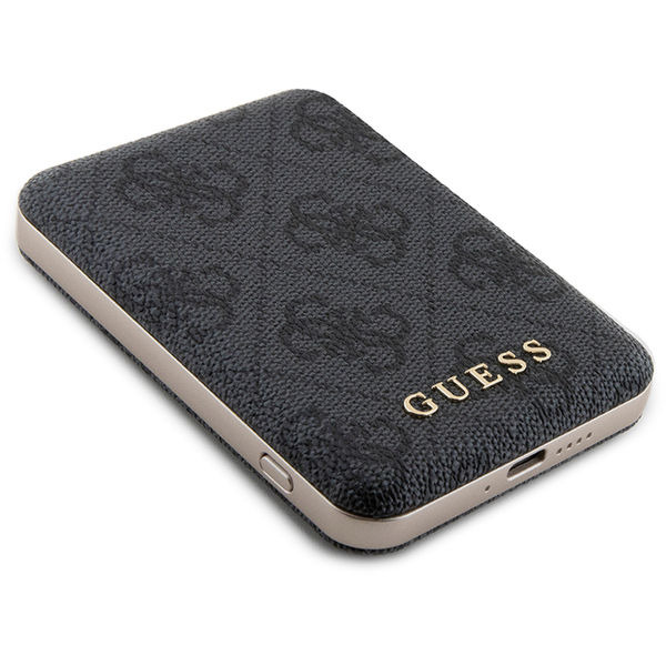 Guess - Hardcase Powerbank MagSafe (GUBPM5P15L4GEMGK) - iPhone 15 Pro - Black