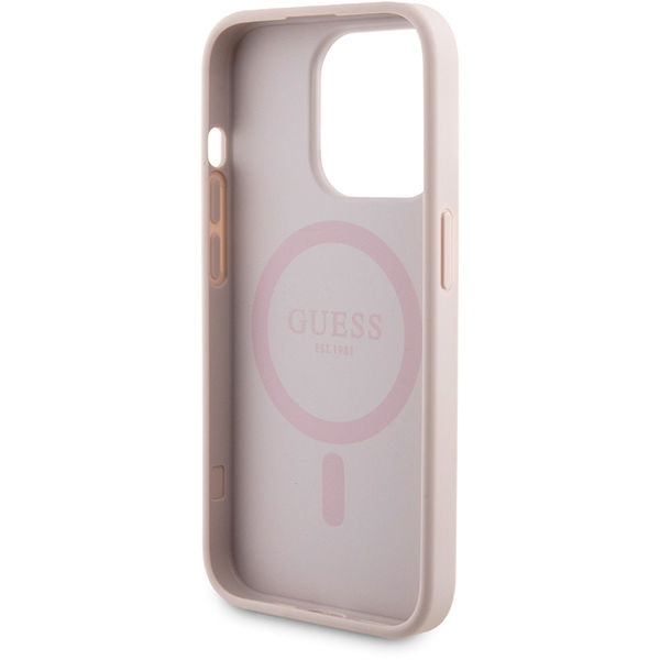 Guess - Hardcase Powerbank MagSafe (GUBPM5P15L4GEMGP) - iPhone 15 Pro - Pink