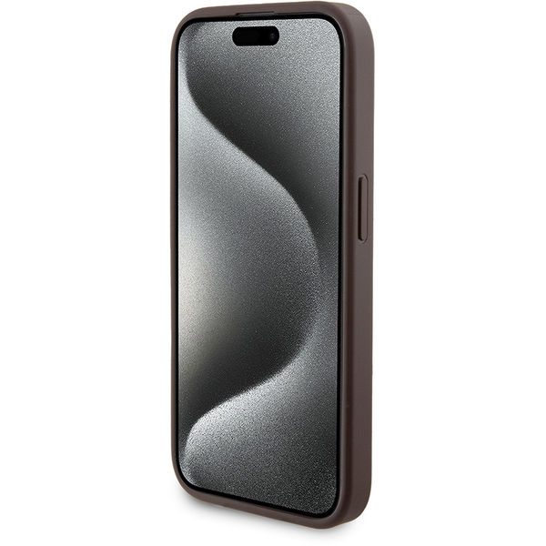 Guess - Hardcase Powerbank MagSafe (GUBPM5P15L4GEMGW) - iPhone 15 Pro - Brown
