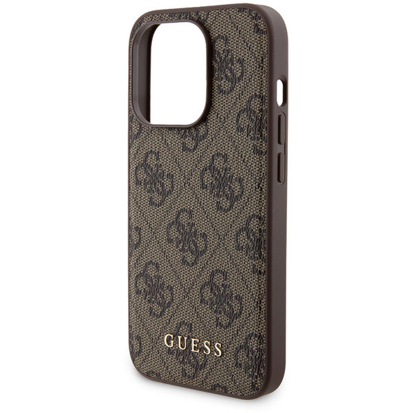Guess - Hardcase Powerbank MagSafe (GUBPM5P15L4GEMGW) - iPhone 15 Pro - Brown