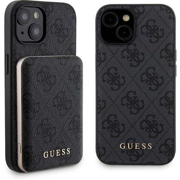 Guess - Hardcase Powerbank MagSafe (GUBPM5P15S4GEMGK) - iPhone 15 - Black