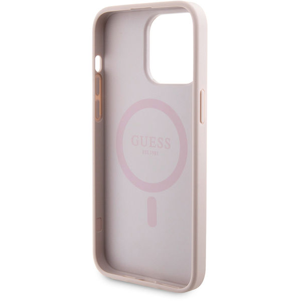 Guess - Hardcase Powerbank MagSafe (GUBPM5P15X4GEMGP) - iPhone 15 Pro Max - Pink