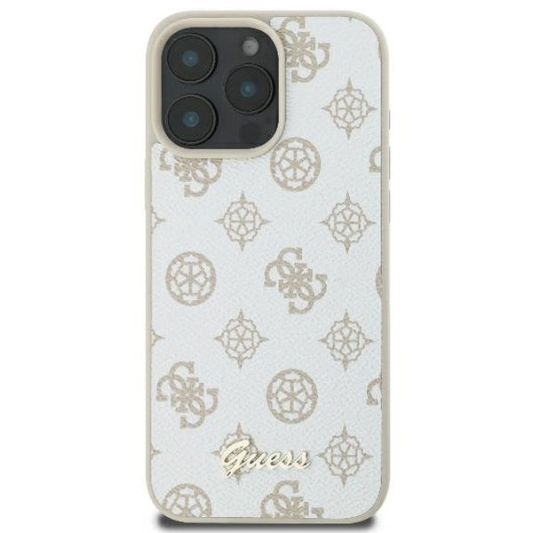 Guess - Peony Script MagSafe (GUHMP16LPGPYSH) - iPhone 16 Pro - White