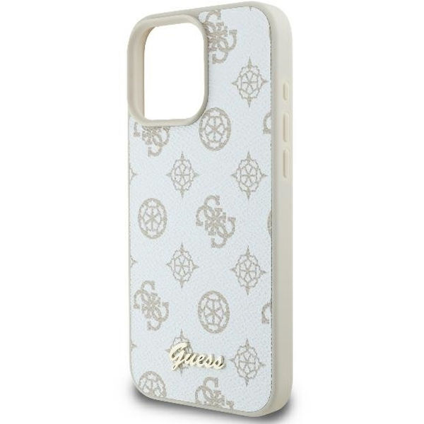 Guess - Peony Script MagSafe (GUHMP16LPGPYSH) - iPhone 16 Pro - White