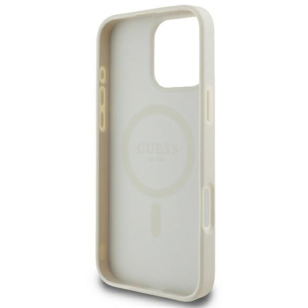 Guess - Peony Script MagSafe (GUHMP16XPGPYSH) - iPhone 16 Pro Max - White