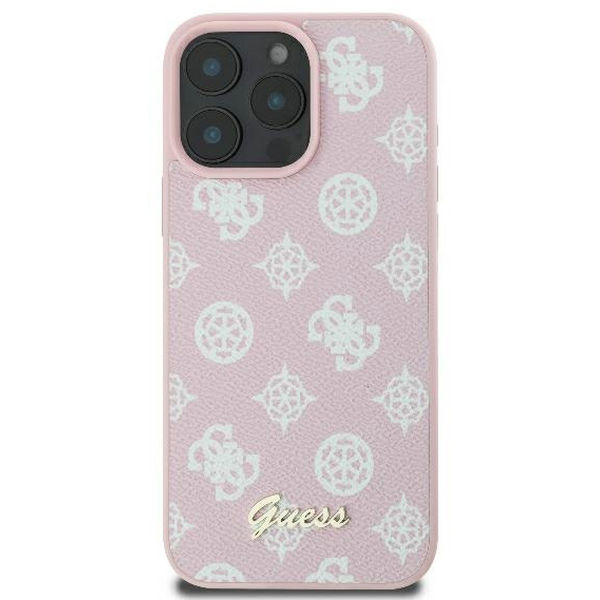 Guess - Peony Script MagSafe (GUHMP16LPGPYSP) - iPhone 16 Pro - Pink