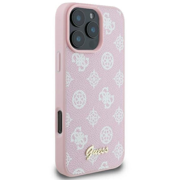 Guess - Peony Script MagSafe (GUHMP16LPGPYSP) - iPhone 16 Pro - Pink