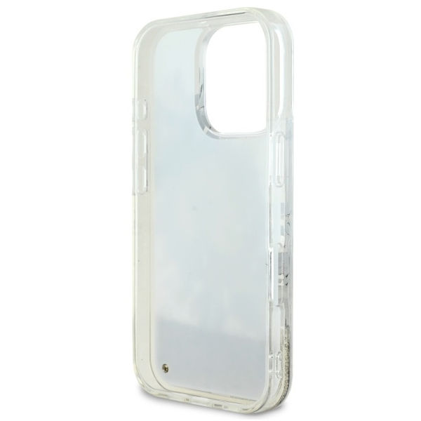 Guess - Liquid Glitter Flower MagSafe (GUHMP16XLFMWTE) - iPhone 16 Pro Max - Beige