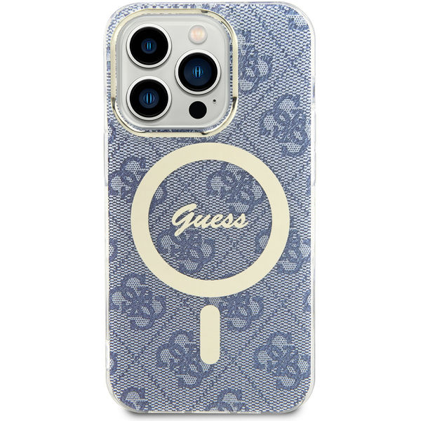 Guess - IML 4G MagSafe (GUHMP15LH4STB) - iPhone 15 Pro - Blue