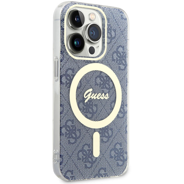 Guess - IML 4G MagSafe (GUHMP15LH4STB) - iPhone 15 Pro - Blue