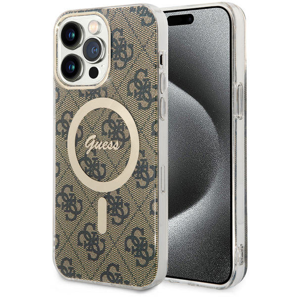Guess - IML 4G MagSafe (GUHMP15XH4STW) - iPhone 15 Pro Max - Brown
