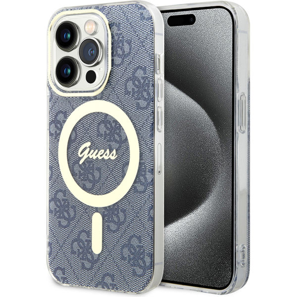 Guess - IML 4G MagSafe (GUHMP15XH4STB) - iPhone 15 Pro Max - Blue