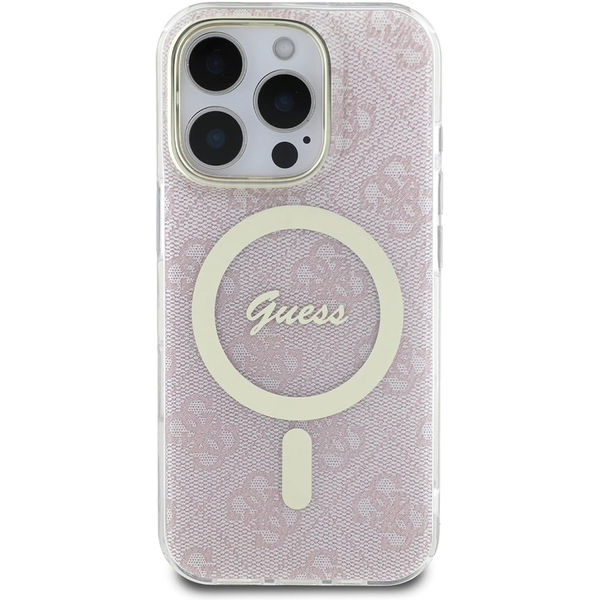 Guess - IML 4G MagSafe (GUHMP16LH4STP) - iPhone 16 Pro - Pink