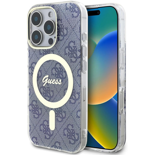 Guess - IML 4G MagSafe (GUHMP16LH4STB) - iPhone 16 Pro - Blue