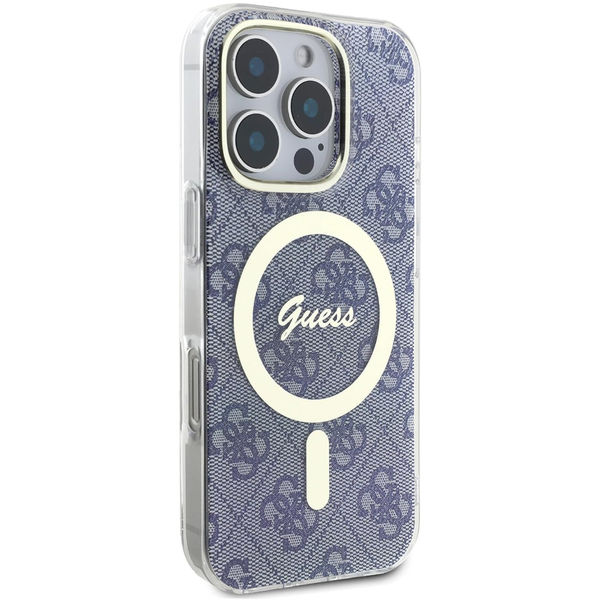 Guess - IML 4G MagSafe (GUHMP16LH4STB) - iPhone 16 Pro - Blue