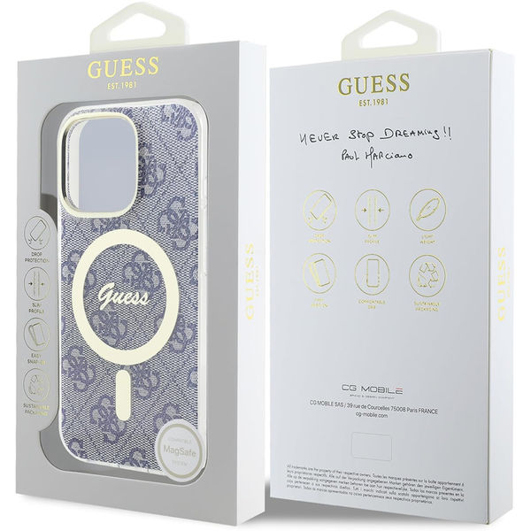 Guess - IML 4G MagSafe (GUHMP16XH4STB) - iPhone 16 Pro Max - Blue
