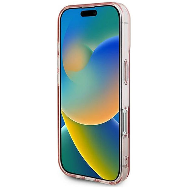 Guess - IML Rhinestones MagSafe (GUHMP16MPFTDTEP) - iPhone 16 Plus - Pink