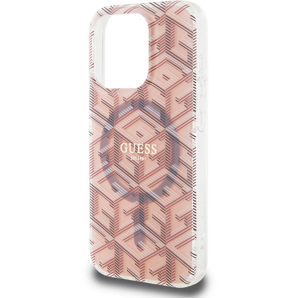 Guess - IML GCube MagSafe (GUHMP15LHGCUSTGP) - iPhone 15 Pro - Pink