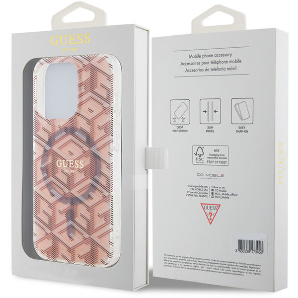 Guess - IML GCube MagSafe (GUHMP15LHGCUSTGP) - iPhone 15 Pro - Pink