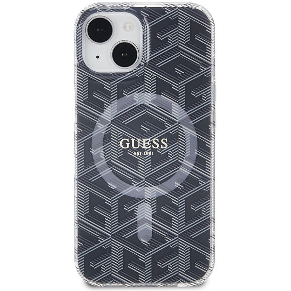 Guess - IML GCube MagSafe (GUHMP15SHGCUSTGK) - iPhone 15 - Black