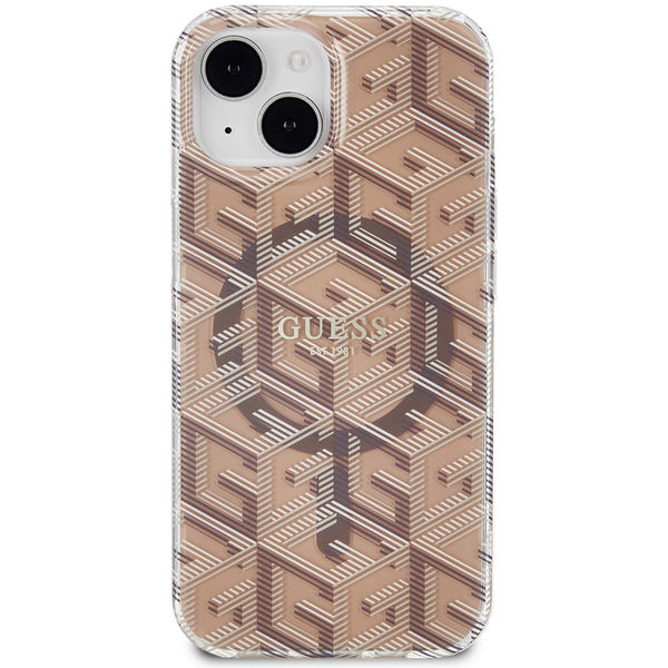 Guess - IML GCube MagSafe (GUHMP15SHGCUSTGW) - iPhone 15 - Brown