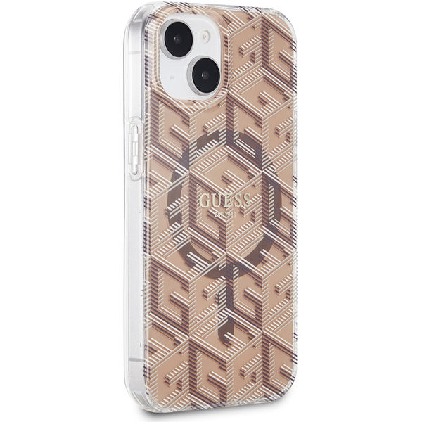 Guess - IML GCube MagSafe (GUHMP15SHGCUSTGW) - iPhone 15 - Brown