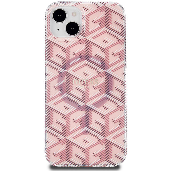 Guess - IML GCube MagSafe (GUHMP15MHGCUSTGP) - iPhone 15 Plus - Pink