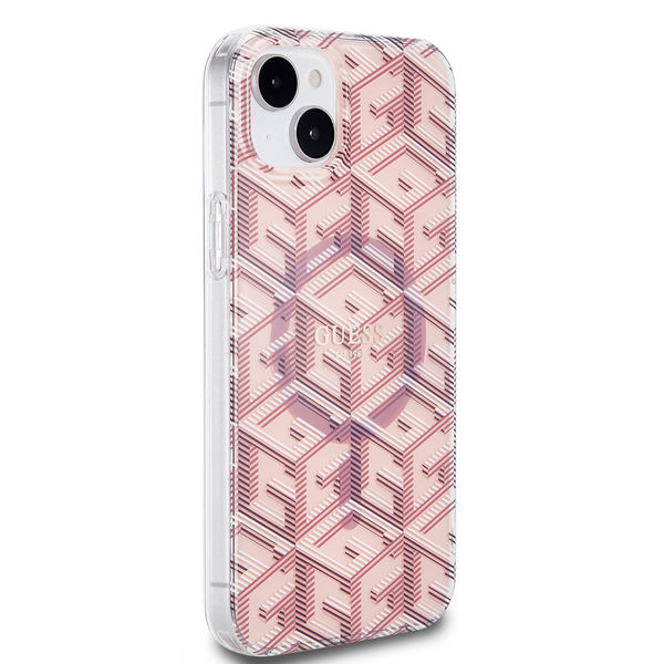 Guess - IML GCube MagSafe (GUHMP15MHGCUSTGP) - iPhone 15 Plus - Pink