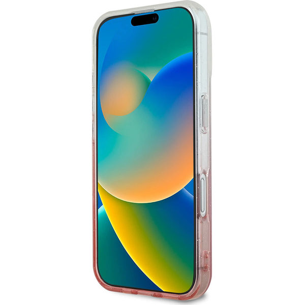 Guess - IML Glitter Gradient MagSafe (GUHMP16MHGRCELP) - iPhone 16 Plus - Pink