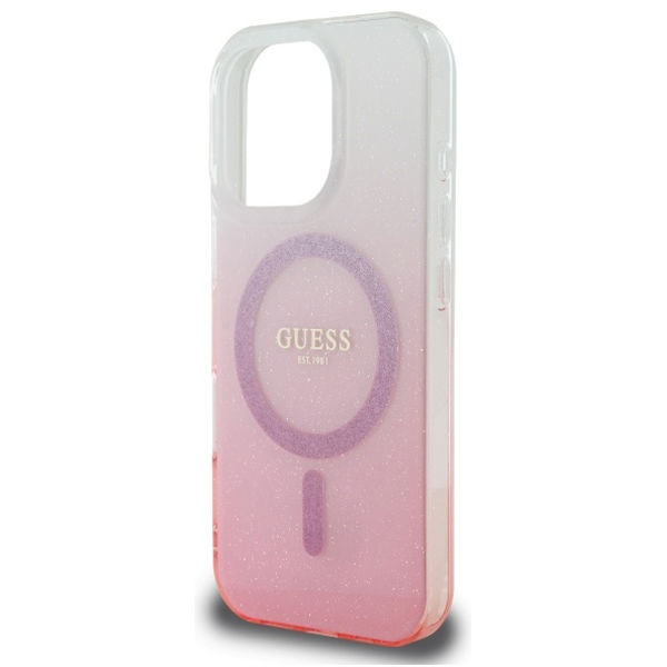Guess - IML Glitter Gradient MagSafe (GUHMP16XHGRCELP) - iPhone 16 Pro Max - Pink