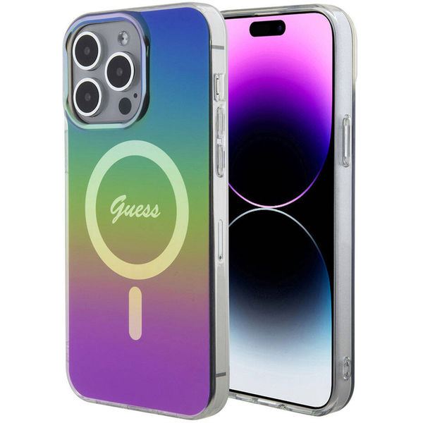 Guess - IML Iridescent MagSafe (GUHMP15LHITSK) - iPhone 15 Pro - Rainbow
