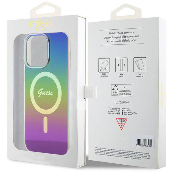 Guess - IML Iridescent MagSafe (GUHMP15LHITSK) - iPhone 15 Pro - Rainbow