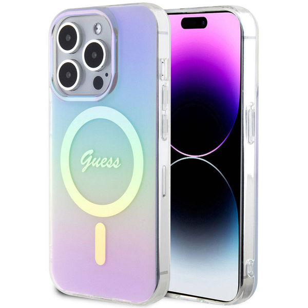 Guess - IML Iridescent MagSafe (GUHMP15LHITSU) - iPhone 15 Pro - Purple
