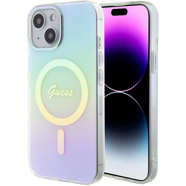 Guess - IML Iridescent MagSafe (GUHMP15MHITSQ) - iPhone 15 Plus - Turquoise