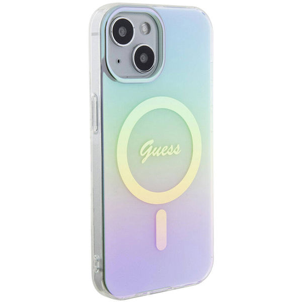 Guess - IML Iridescent MagSafe (GUHMP15MHITSQ) - iPhone 15 Plus - Turquoise