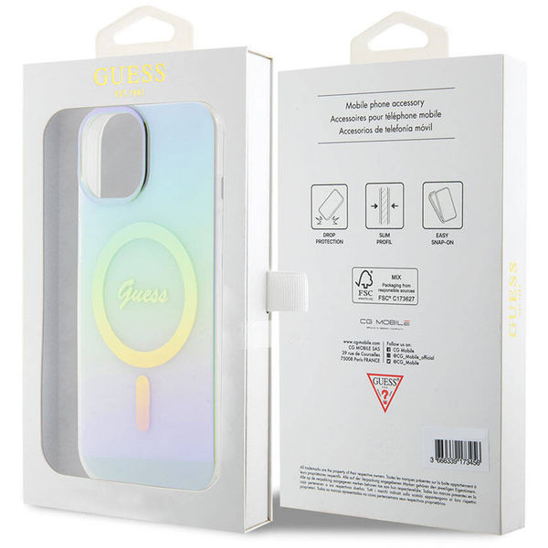 Guess - IML Iridescent MagSafe (GUHMP15MHITSQ) - iPhone 15 Plus - Turquoise