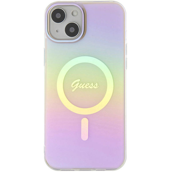 Guess - IML Iridescent MagSafe (GUHMP15SHITSP) - iPhone 15 - Pink