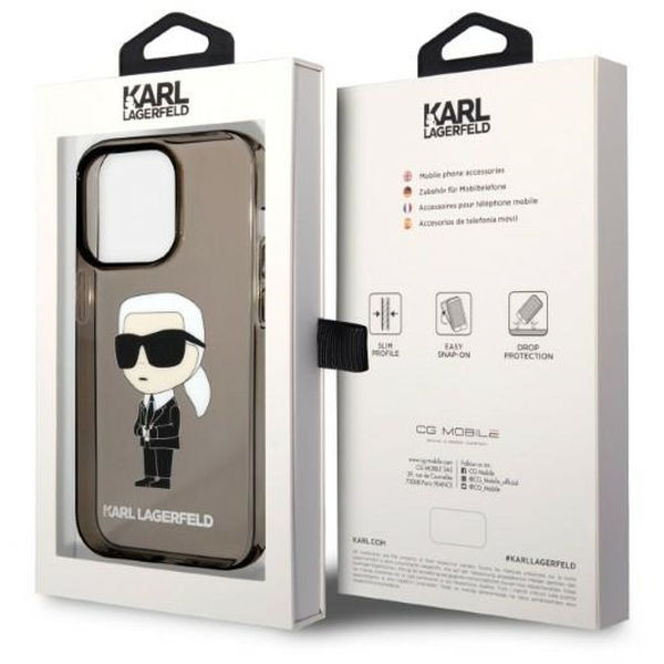 Karl Lagerfeld - Hardcase (KLHCP14XHNIKTCK) - iPhone 14 Pro Max - Ikonik Karl Lagerfeld