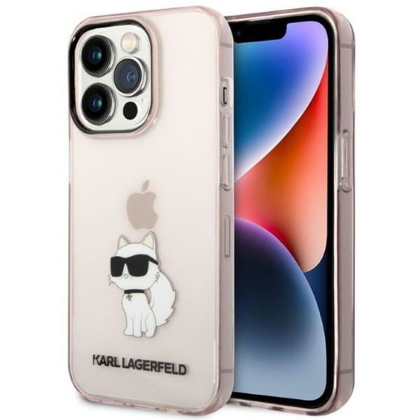 Karl Lagerfeld - Hardcase (KLHCP14XHNCHTCP) - iPhone 14 Pro Max - Pink Ikonik Choupette