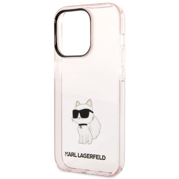 Karl Lagerfeld - Hardcase (KLHCP14XHNCHTCP) - iPhone 14 Pro Max - Pink Ikonik Choupette