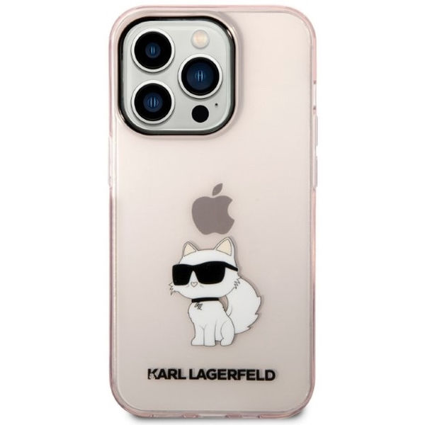 Karl Lagerfeld - Hardcase (KLHCP14XHNCHTCP) - iPhone 14 Pro Max - Pink Ikonik Choupette