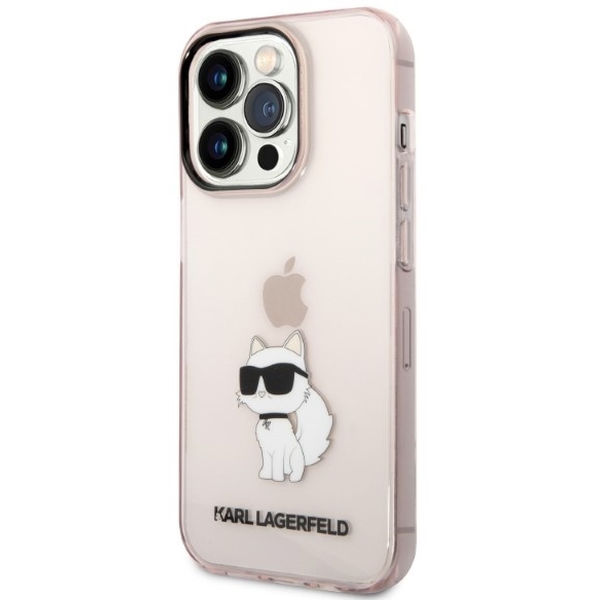Karl Lagerfeld - Hardcase (KLHCP14XHNCHTCP) - iPhone 14 Pro Max - Pink Ikonik Choupette