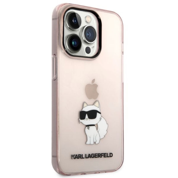 Karl Lagerfeld - Hardcase (KLHCP14XHNCHTCP) - iPhone 14 Pro Max - Pink Ikonik Choupette
