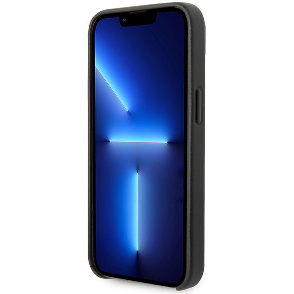 Karl Lagerfeld - Hardcase Leather Perforated (KLHCP14MFWHK) - iPhone 14 Plus - Black