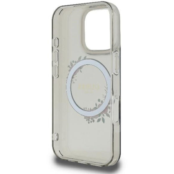 Guess - IML Flowers Wreath MagSafe (GUHMP16LHFWFCK) - iPhone 16 Pro - Black