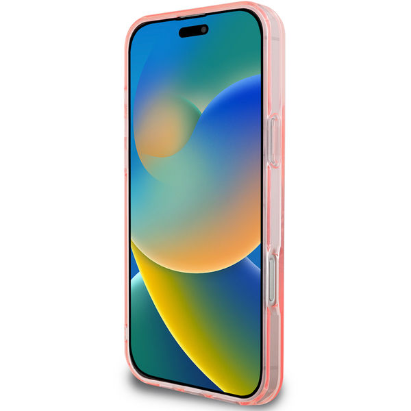 Guess - IML Flowers Wreath MagSafe (GUHMP16LHFWFCP) - iPhone 16 Pro - Pink